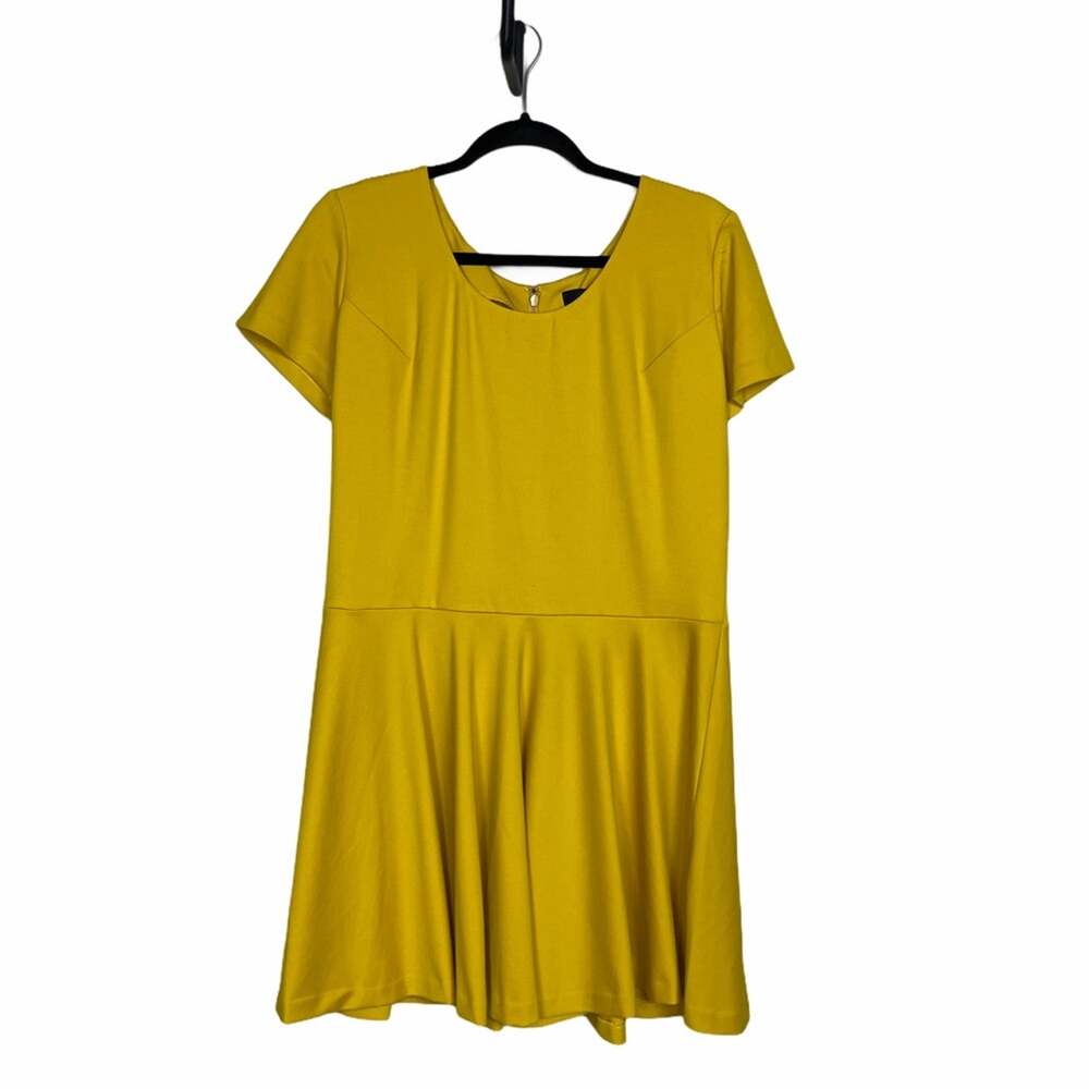 gb X Amanda Uprichard Fit&Flare Dress Mustard 1X